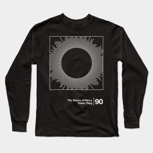 The Sisters Of Mercy - Vision Thing / Minimalist Style Graphic Artwork Design Long Sleeve T-Shirt